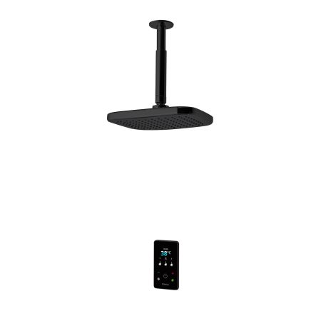 Triton ENVi 9.0kw Thermostatic Electric Shower with Ceiling Fed Fixed Head - Black