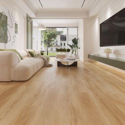 Cleveland Beige Rigid Core SPC Vinyl Wood Plank Flooring 230x1220mm