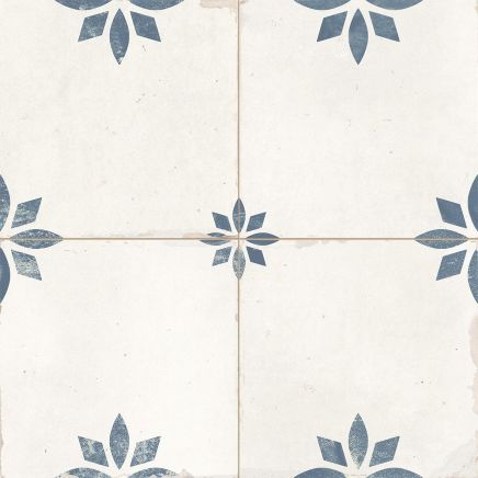 Safari Blue Matt Porcelain Tile 452x452mm