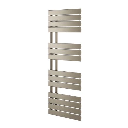 Tarvos Brushed Nickel Heated Towel Rail - 1400x550mm