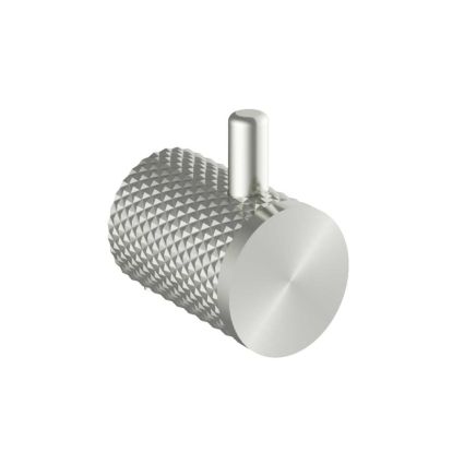 Moray Nickel Knurled Robe Hook