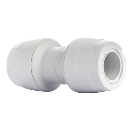 Wavin Hep2O Keyless Push-Fit White Plastic Straight Connector 15mm 10 Pack - KL1-15
