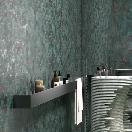 Metallon Hexagon Seagreen Mosaic 225x325mm