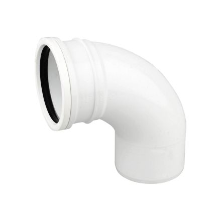Wavin Osma Soil White Bend 90 Degree 110mm - 4s161w