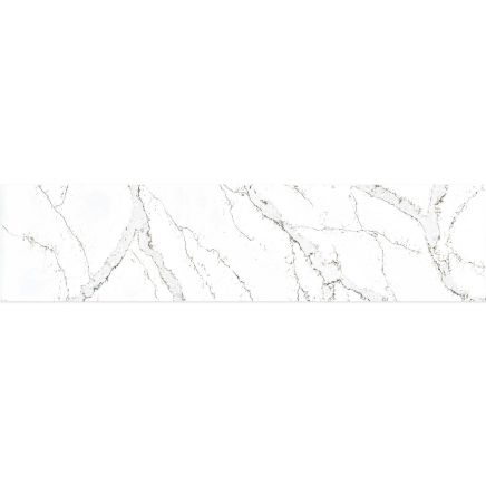 Vero Calacatta White Marble Waterproof Postform Shower Wall Panel 2420x580mm