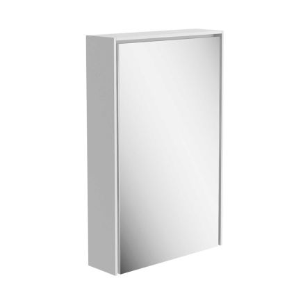 Newbury Matt White LED Mirrored Wall Cabinet 450x700mm