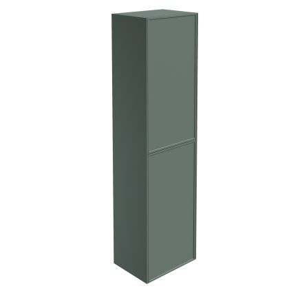 Kendal Wall Hung Tall Storage Unit in Pine Green