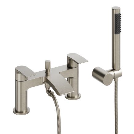 Tear Brushed Nickel Bath Shower Mixer Tap