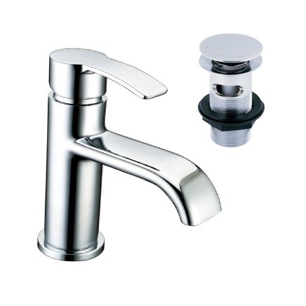 Harlow Chrome Basin Mixer Tap & Waste