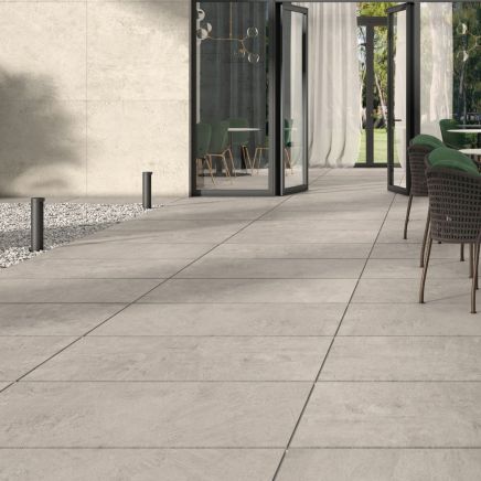Donovan Silver Outdoor Porcelain Tile 600x1200mm