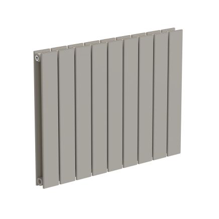 Livio Beige Horizontal Double Panel Aluminium Radiator 600x810mm