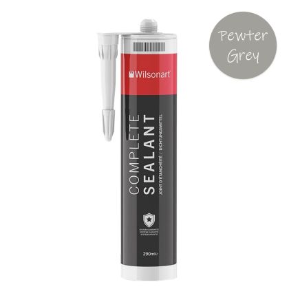 Vero Shower Wall Panel Pewter Grey Colour Match Silicone Sealant