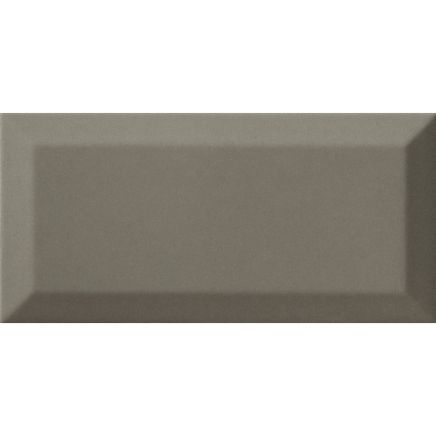 Metro Bisel Grey Ceramic Brick Tile 100x200mm