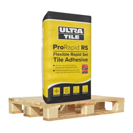 ProRapid RS Grey Tile Adhesive - 20kg (Half Pallet Deal - 27 Bags)