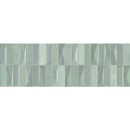 Passetto Green Decor Gloss Ceramic Tile 600x200mm