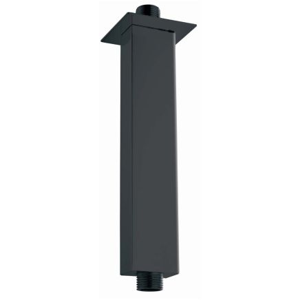 Zena Matt Black Square Shower Ceiling Arm 250mm