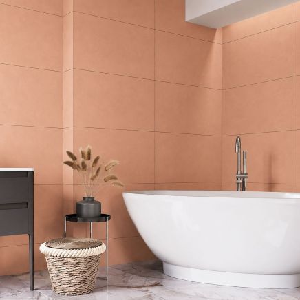 Zenia Coral Concrete Porcelain Tile 600x1200mm