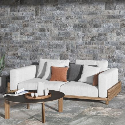Moltisanti Grey Stone Matt Porcelain Tile 320x890mm