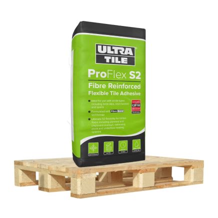 ProFlex S2 White Highly Flexible Wall & Floor Adhesive - 20kg (Half Pallet Deal - 27 Bags)