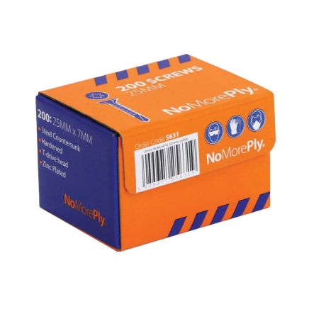 NoMorePly 25mm Screws for 6mm Cement Board - Pack of 200