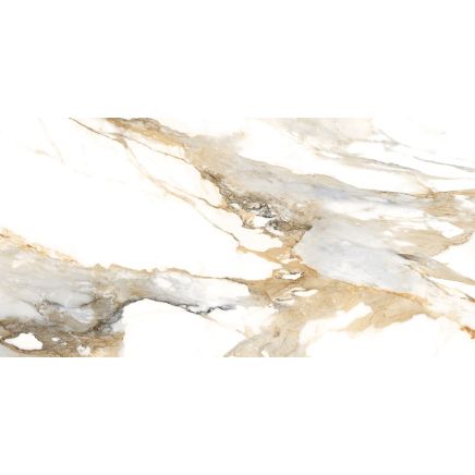 Charlie Beige Marble Gloss Porcelain Tile 900x1800mm