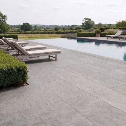 Lagos Grey Outdoor Matt Porcelain Tile 1200x600mm