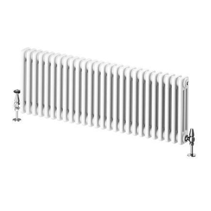 Upton White Triple Horizontal Column Radiator - 400x1190mm