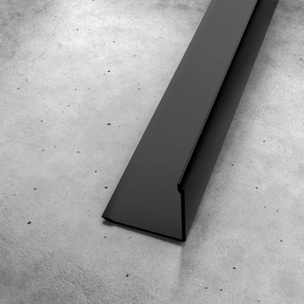 Nuova Matt Black Shower Wall Panel Protective Edging 25mm