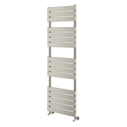 Rosa Brushed Nickel Heated Towel Rail - 1600x500mm