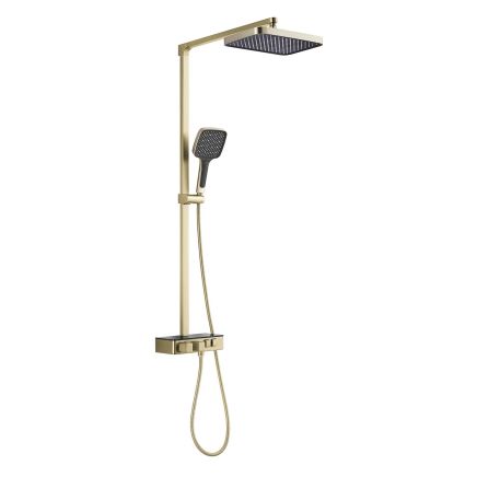 Flint Champagne Gold Thermostatic Shower Pack