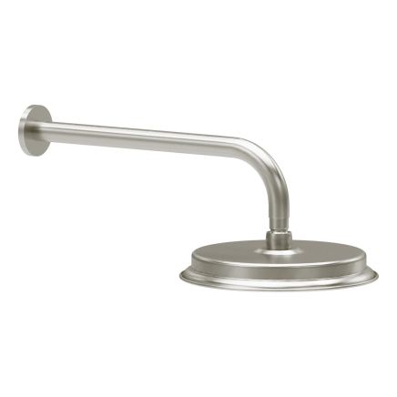 Warwick Brushed Nickel Traditional Shower Head & Shower Arm