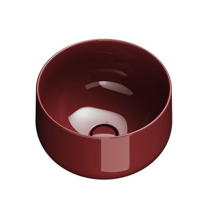 Verity Round Countertop Basin in Rubino Gloss