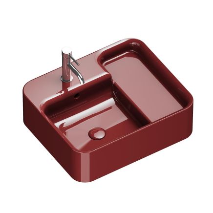 Verity Wall Hung or Countertop Basin in Rubino Gloss