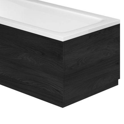 Esk Textured Black End Bath Panel 800mm