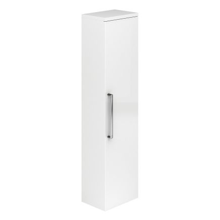 Nante Gloss White Wall Mounted Tall Storage Cabinet