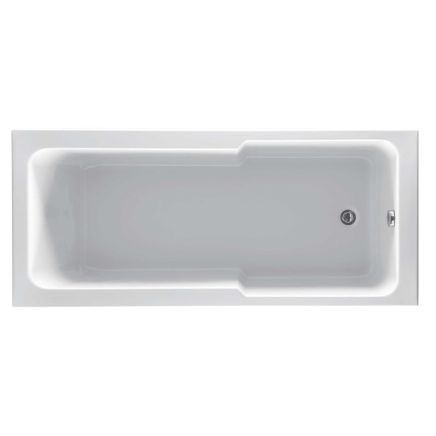 Jorden Reinforced Acrylic Compact Shower Bath 1800x800mm