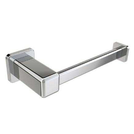 Vento Polished Chrome Toilet Roll Holder Brass