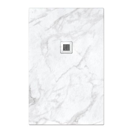 Peoria Arabesco White Marble Shower Tray 1200x800mm