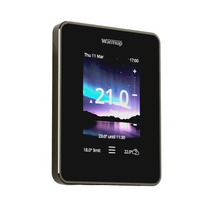 Warmup 7iE Smart Thermostat Wi-Fi Onyx Black 7IE-01-OB-DC