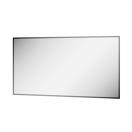 Rione Gunmetal Rectangular Backlit LED Heated Mirror 1200x550mm