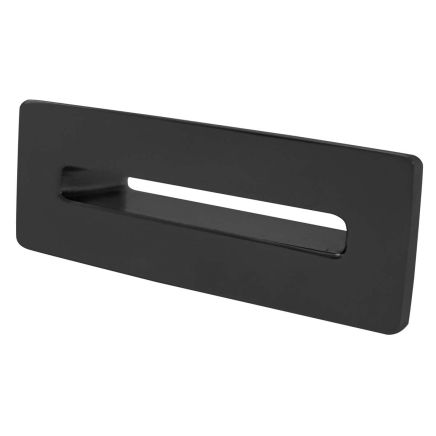 Black Rectangle Basin Overflow Cover