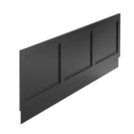 Traditional Matt Black Front Bath Panel 1700mm