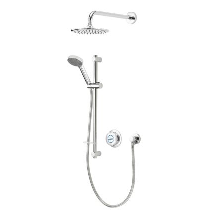 Aqualisa Quartz Classic Concealed Smart Shower with Adjustable Head and Fixed Shower Head - Hp/Combi
