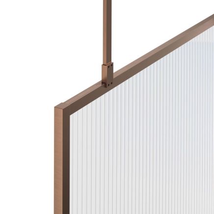 Amien Brushed Bronze Shower Screen Ceiling Support Arm 800mm