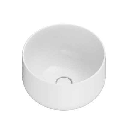 Verity Gloss White Round Countertop Basin