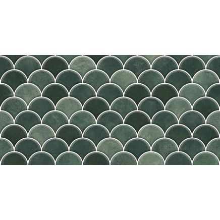 Atlantis Green Gloss Decor Ceramic Tile 600x300mm
