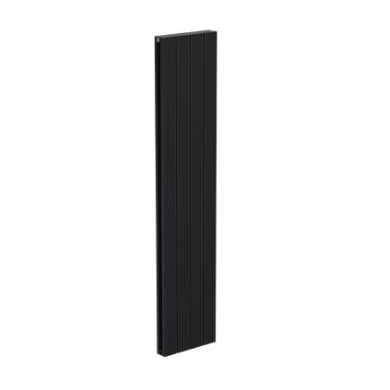 Tesoro Black Textured Double Reversible Aluminium Radiator 1800x380mm