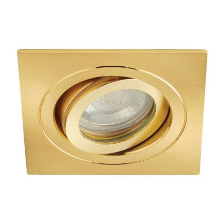 Leo Brushed Gold Tiltable Square Downlight