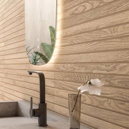 Dune Matt Ceramic 4D Wood Panel Tile 330x1000mm