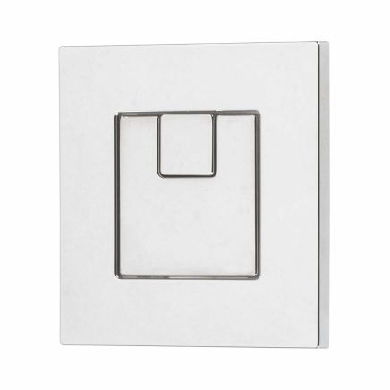 Apache Chrome Square Dual Flush Button